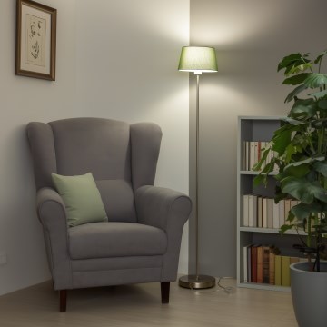 Brilagi - LED stojacia lampa CERIA 1xE27/40W/230V priemer 25 cm zelená/matný chróm