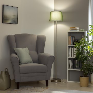 Brilagi - LED stojacia lampa CERIA 1xE27/40W/230V, priemer 30 cm, zelená/matný chróm