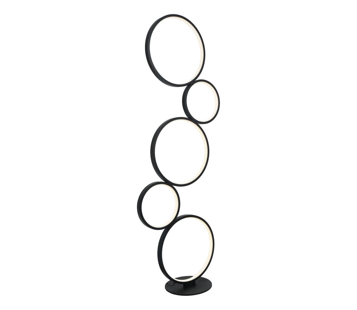 Brilagi - LED stojacia lampa ECHO LED/36W/230V 4000K 110 cm čierna BRMFC2898