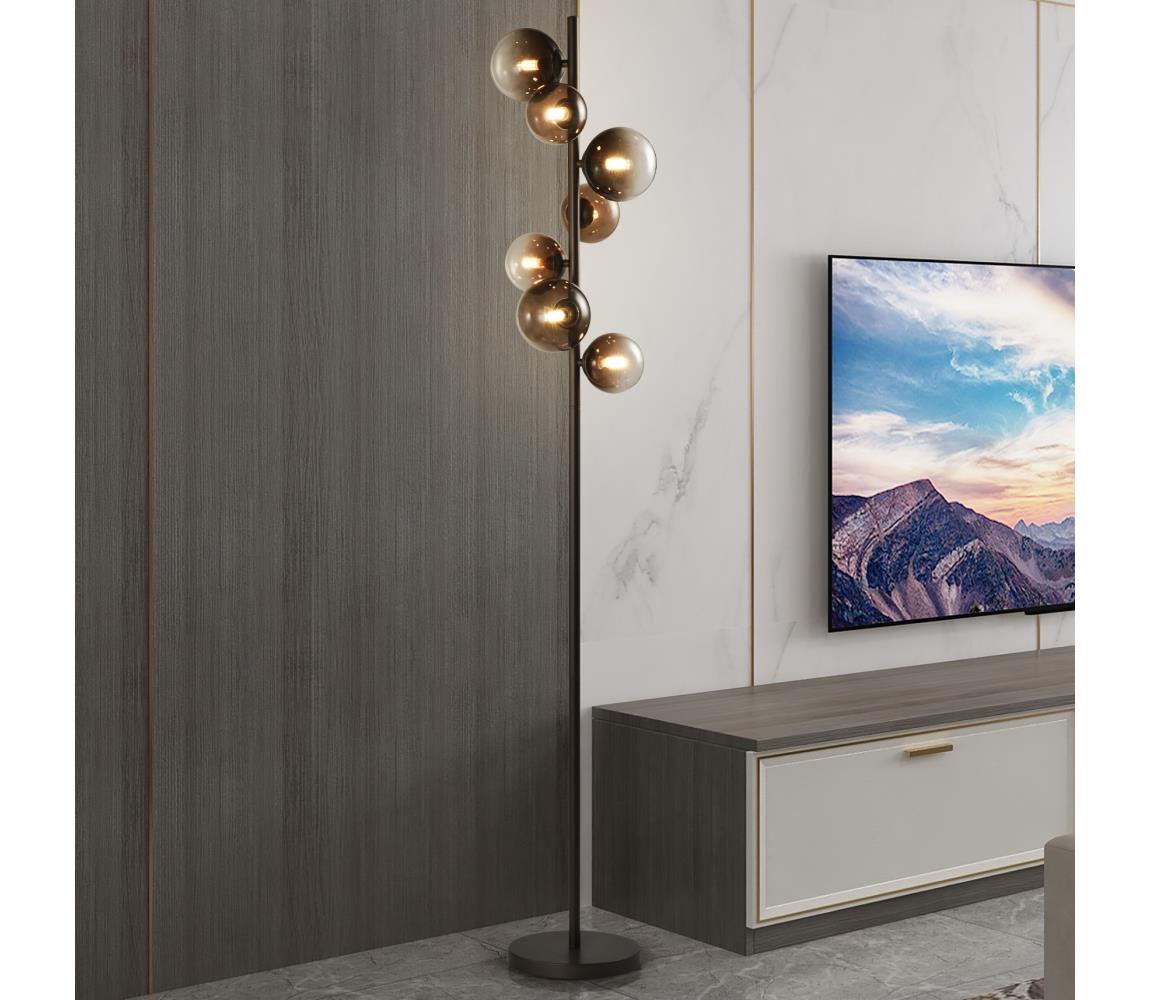 Brilagi - LED stojacia lampa MILLA 7xG9/3W/230V hnedá/dymová hnedá 3010-7CC