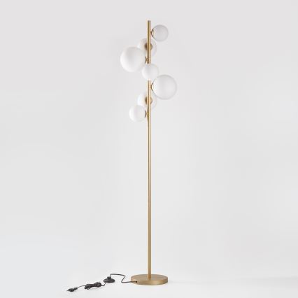 Brilagi - LED Stojacia lampa MILLA 7xG9/3W/230V zlatá/biela