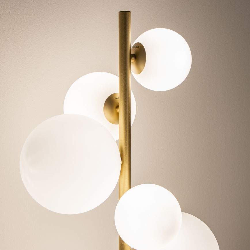 Brilagi - LED Stojacia lampa MILLA 7xG9/3W/230V zlatá/biela