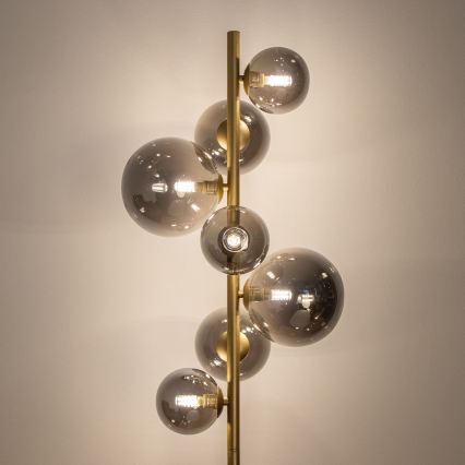 BRILAGI - LED Stojacia lampa MILLA 7xG9/3W/230V zlatá/dymová