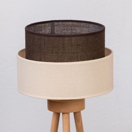 Brilagi - LED stolná lampa BOHO STYLE 1xE27/15W/230V krémová/hnedá