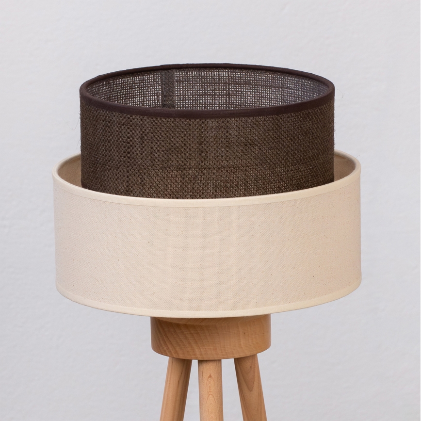 Brilagi - LED stolná lampa BOHO STYLE 1xE27/15W/230V krémová/hnedá