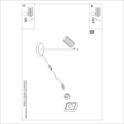 Brilagi - LED stolná lampa CRESTO 1xGU10/10W/230V biela