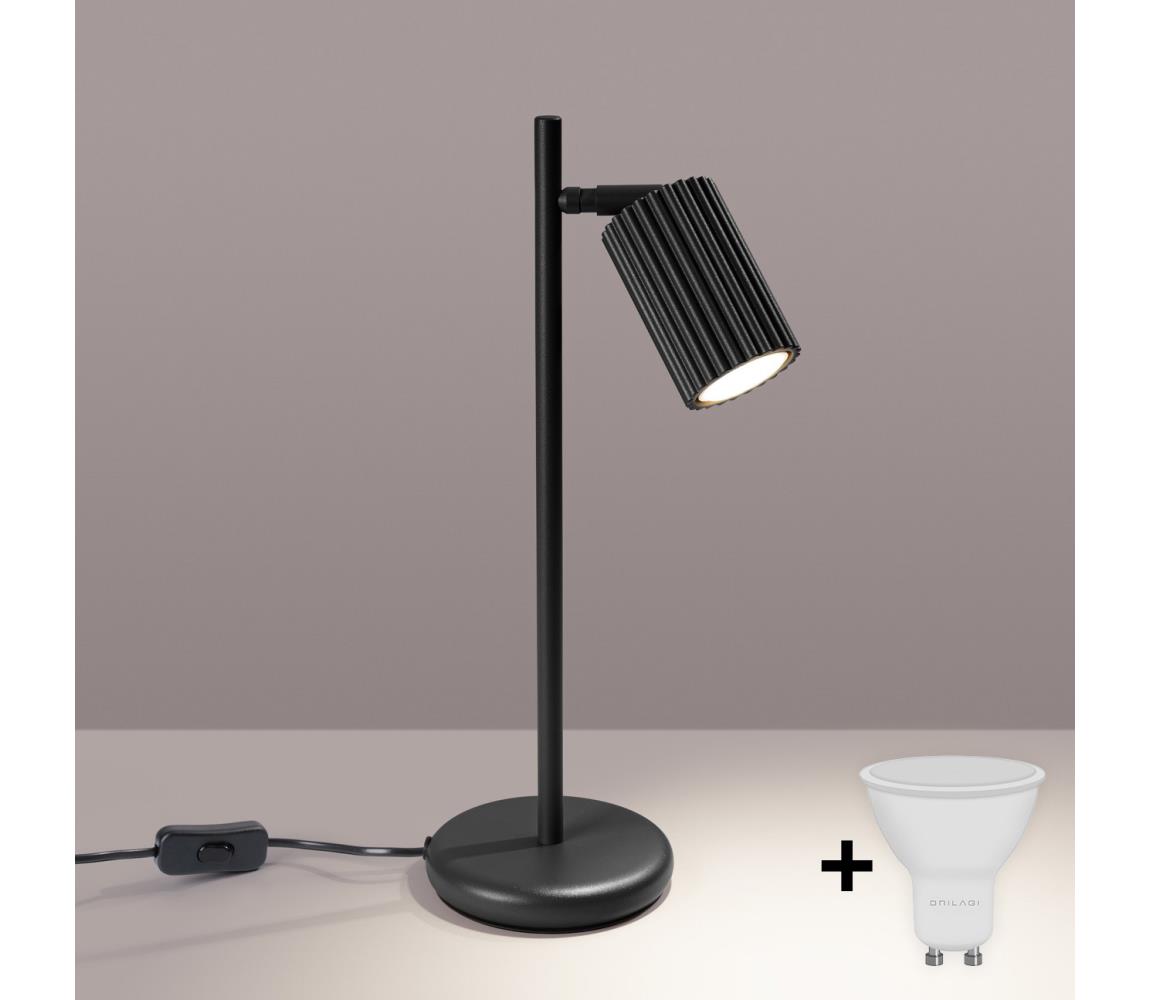Brilagi - LED stolná lampa CRESTO 1xGU10/10W/230V čierna BR.1586