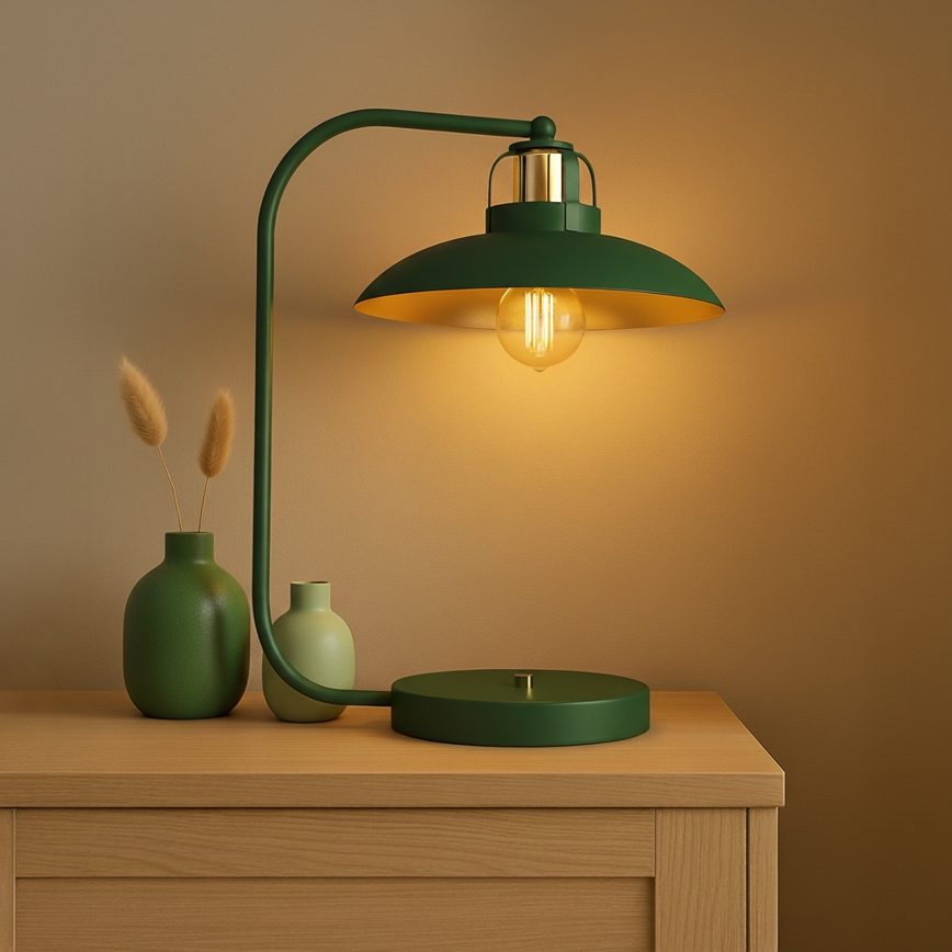 Brilagi - LED Stolná lampa FLAMENGO 1xE27/60W/230V zelená