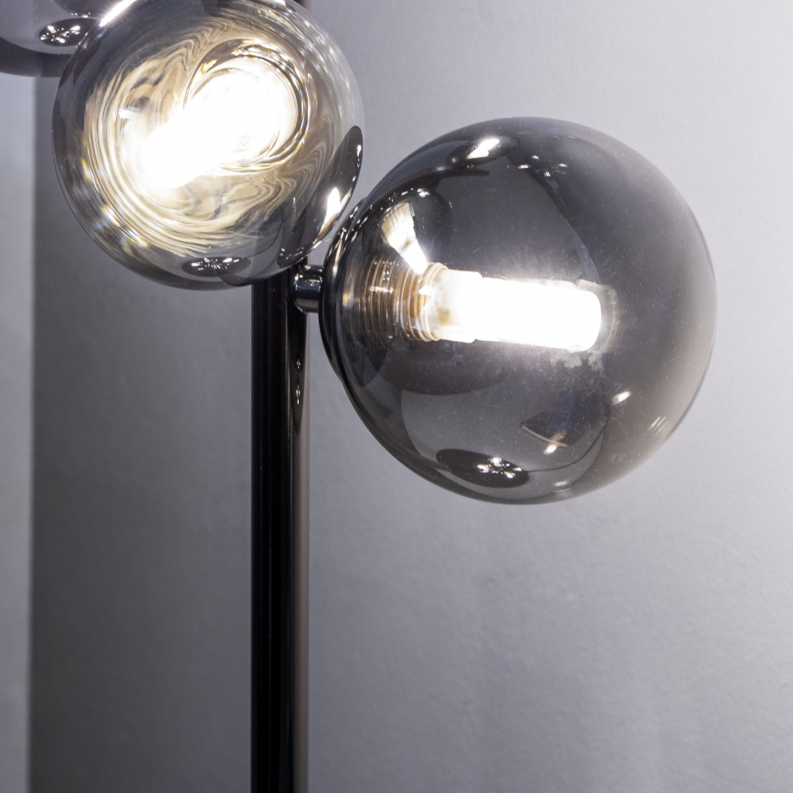 Brilagi - LED stolná lampa MILLA 4xG9/3W/230V čierny chróm/dymová