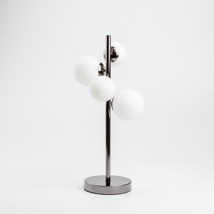 Brilagi - LED Stolná lampa MILLA 4xG9/3W/230V lesklý chróm/biela