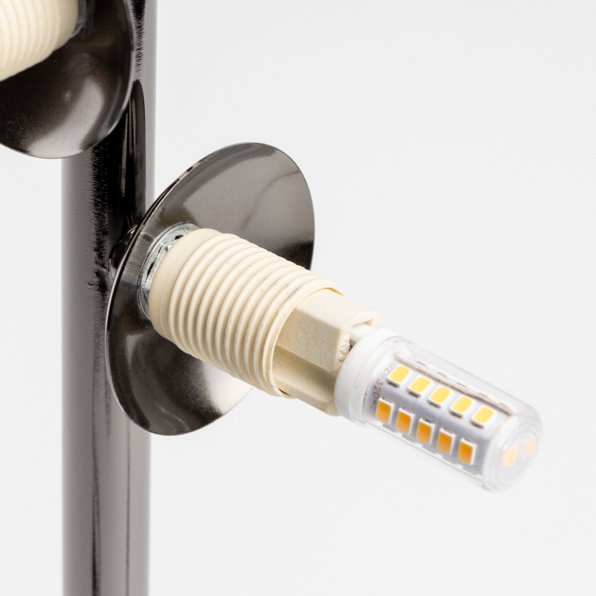 Brilagi - LED Stolná lampa MILLA 4xG9/3W/230V lesklý chróm/biela