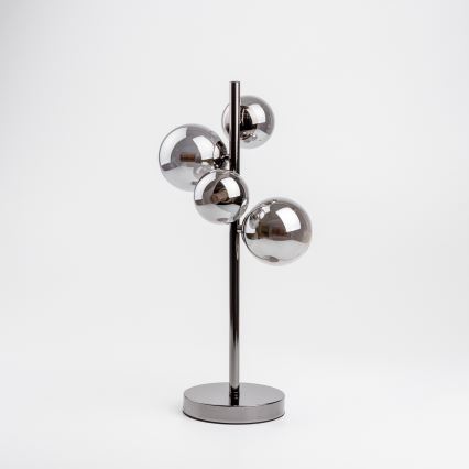 Brilagi - LED Stolná lampa MILLA 4xG9/3W/230V lesklý chróm/dymová