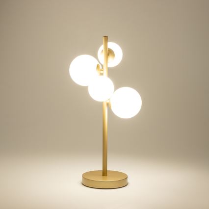 Brilagi - LED Stolná lampa MILLA 4xG9/3W/230V zlatá/biela