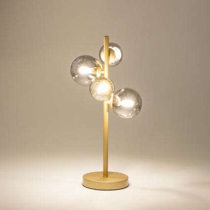 Brilagi - LED Stolná lampa MILLA 4xG9/3W/230V zlatá/dymová
