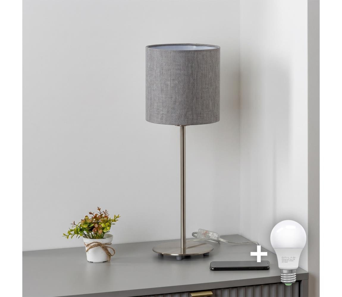 Brilagi - LED stolná lampa NUBILA 1xE27/60W/230V antracitová EG32512+BG1574
