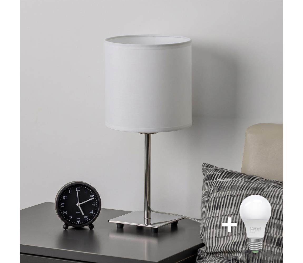 Brilagi - LED stolná lampa NUBILA 1xE27/60W/230V biela EG32509+BG1586