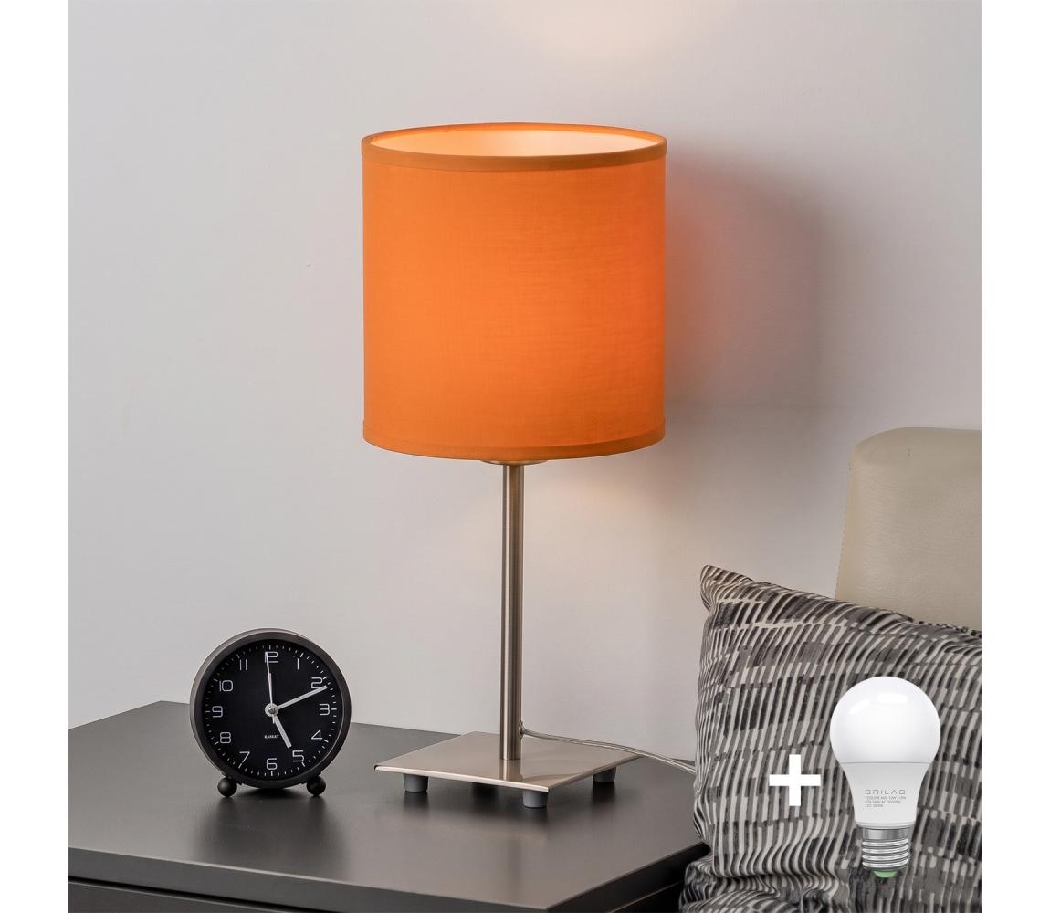 Brilagi - LED stolná lampa NUBILA 1xE27/60W/230V oranžová EG32509+BG2453