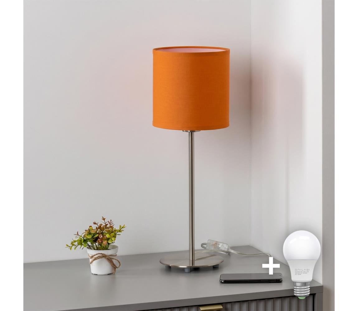 Brilagi - LED stolná lampa NUBILA 1xE27/60W/230V oranžová EG32512+BG2453