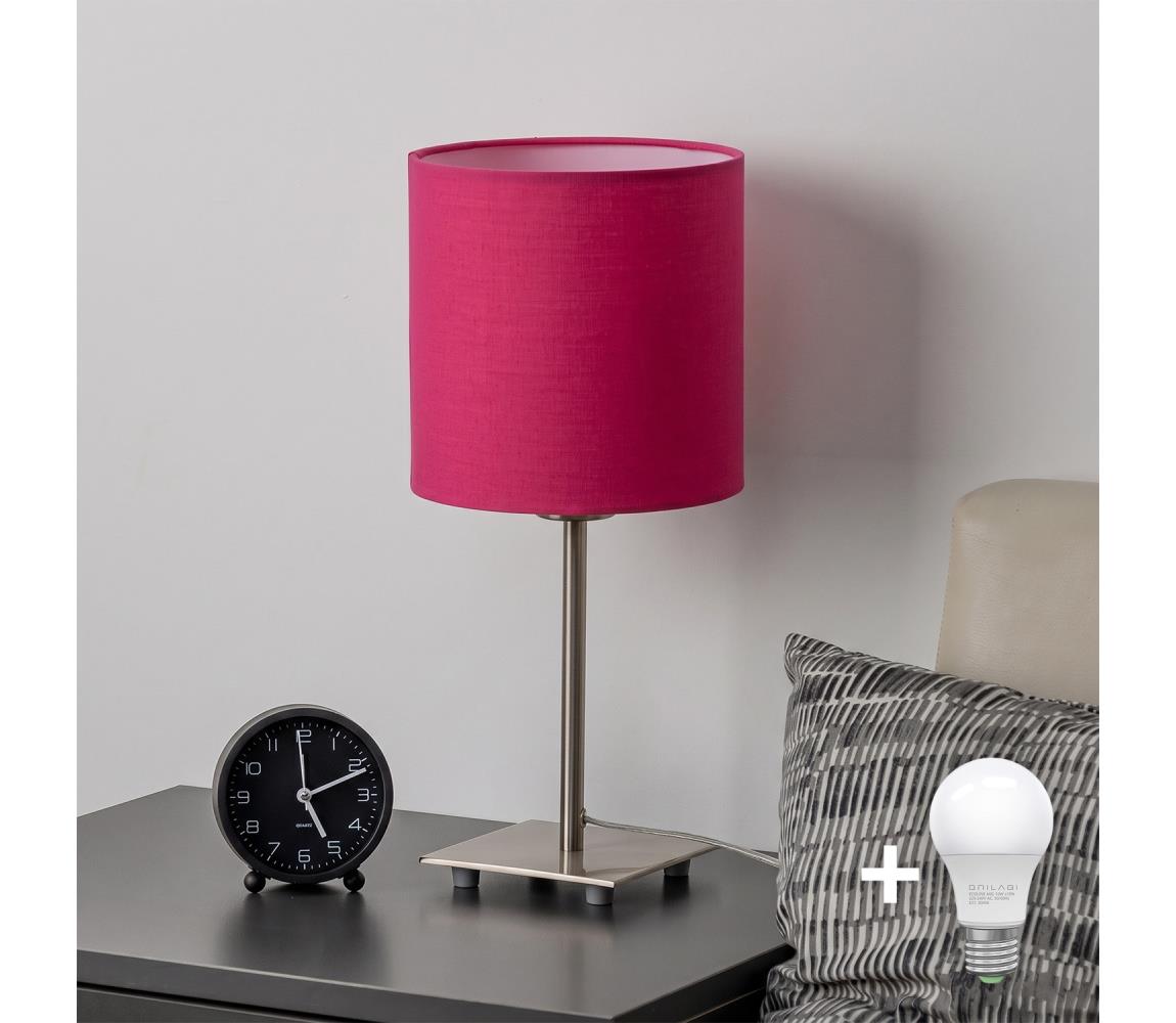 Brilagi - LED stolná lampa NUBILA 1xE27/60W/230V ružová EG32509+BG1577