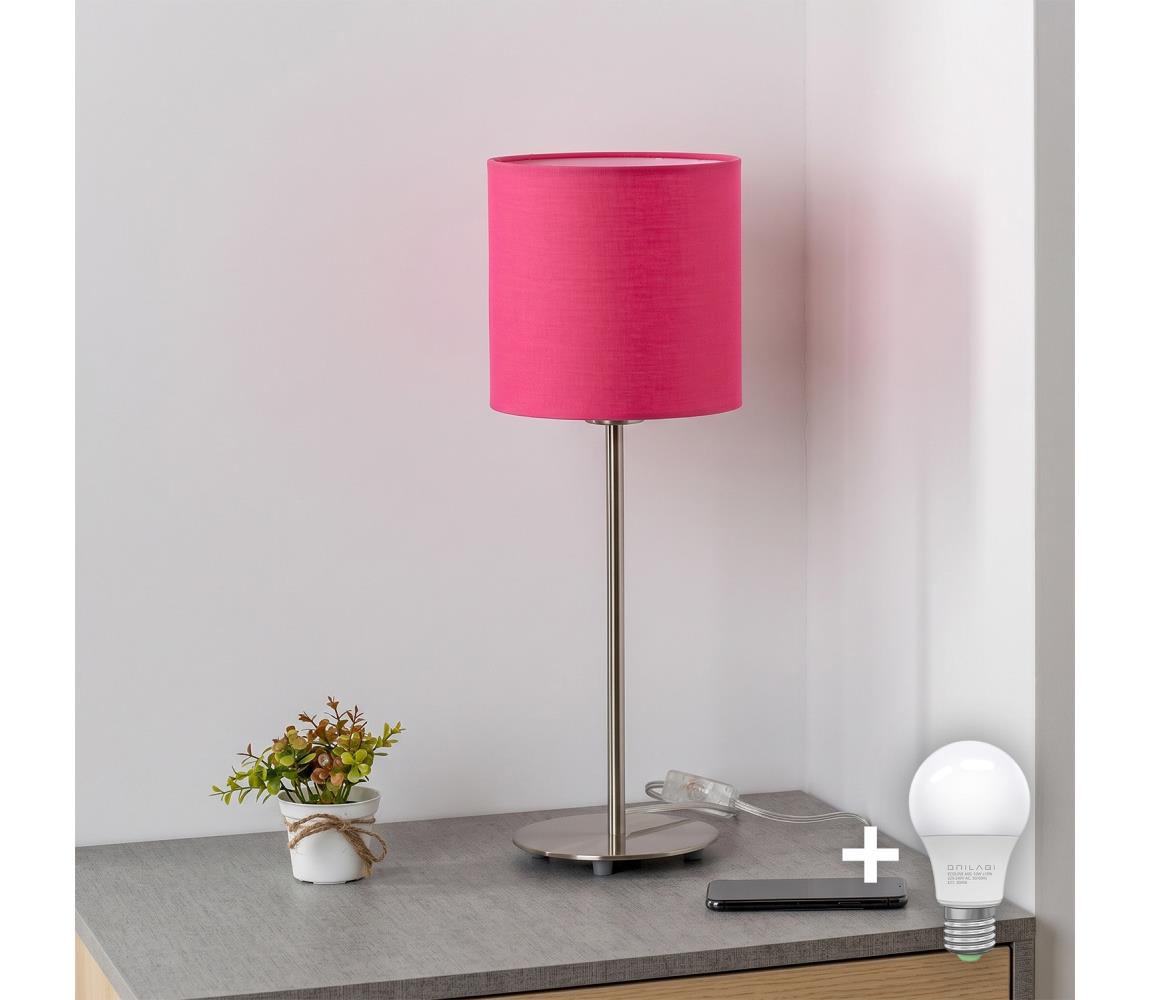 Brilagi - LED stolná lampa NUBILA 1xE27/60W/230V ružová EG32512+BG1577