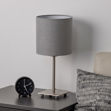 Brilagi - LED stolná lampa NUBILA 1xE27/60W/230V svetlošedá