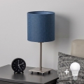Brilagi - LED stolná lampa NUBILA 1xE27/60W/230V tmavomodrá