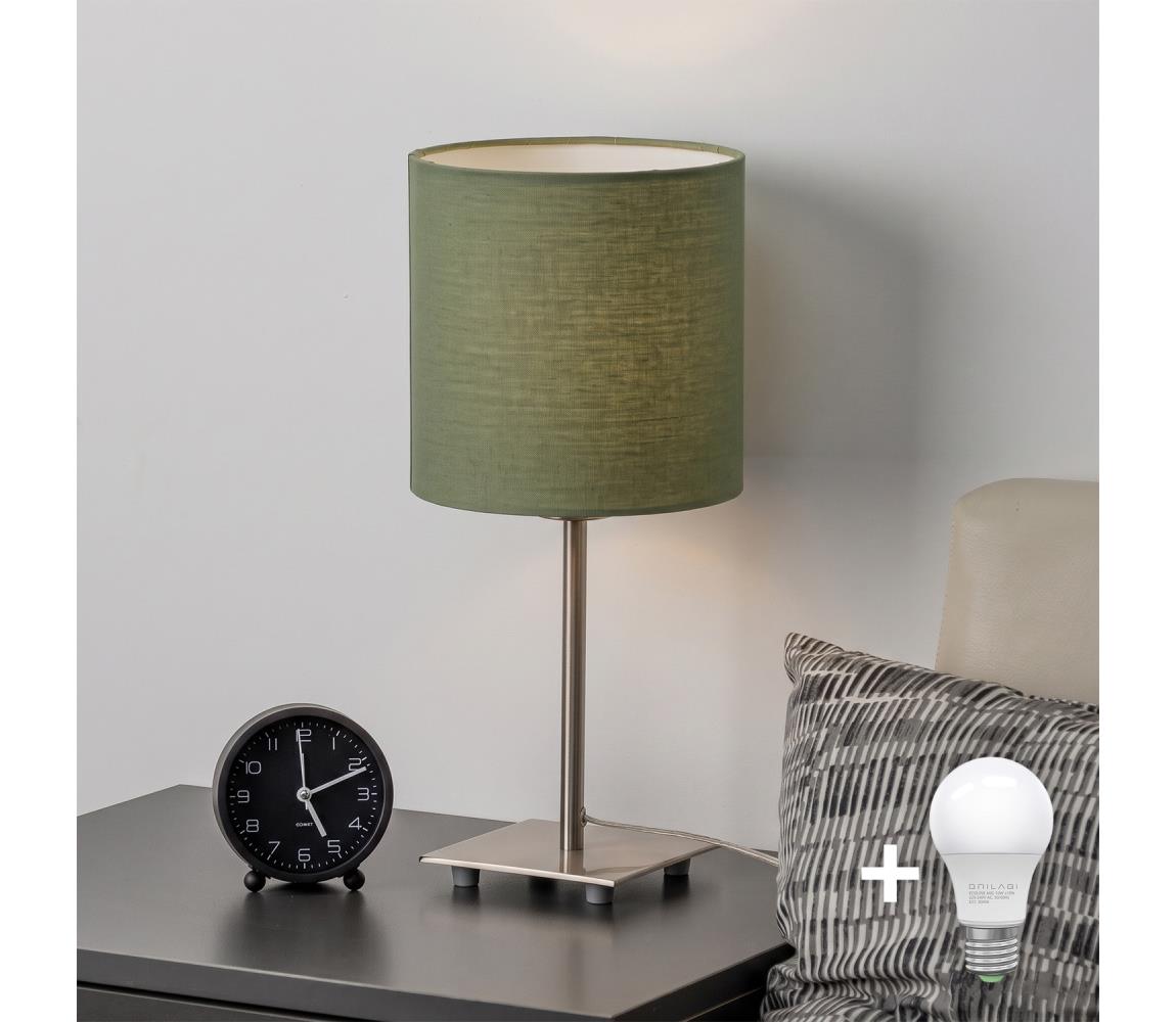 Brilagi - LED stolná lampa NUBILA 1xE27/60W/230V zelená EG32509+BG1576