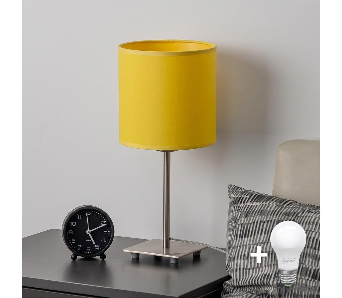 Brilagi - LED stolná lampa NUBILA 1xE27/60W/230V žltá EG32509+BG2452