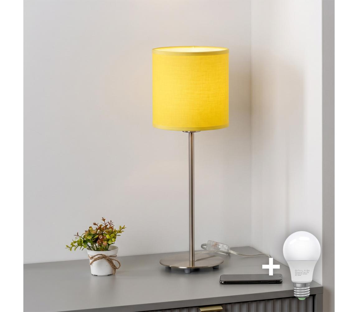 Brilagi - LED stolná lampa NUBILA 1xE27/60W/230V žltá EG32512+BG2452