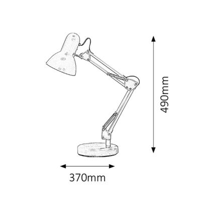 Brilagi - LED Stolná lampa ROMERO 1xE27/10W/230V biela