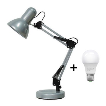 Brilagi - LED Stolná lampa ROMERO 1xE27/10W/230V strieborná