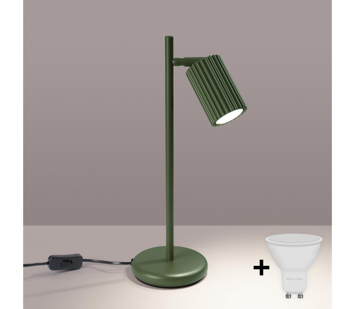 Brilagi - LED stolová lampa CRESTO 1xGU10/10W/230V zelená BR.1624