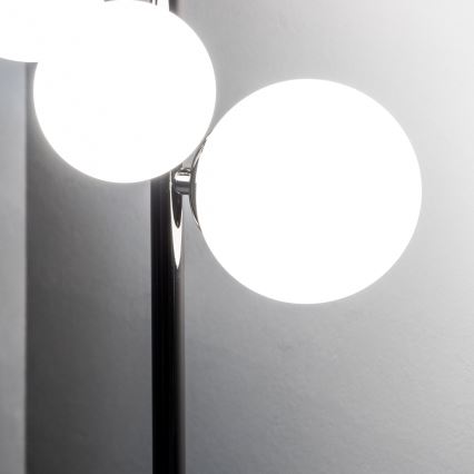 Brilagi - LED stolová lampa MILLA 4xG9/3W/230V čierny chróm/biela