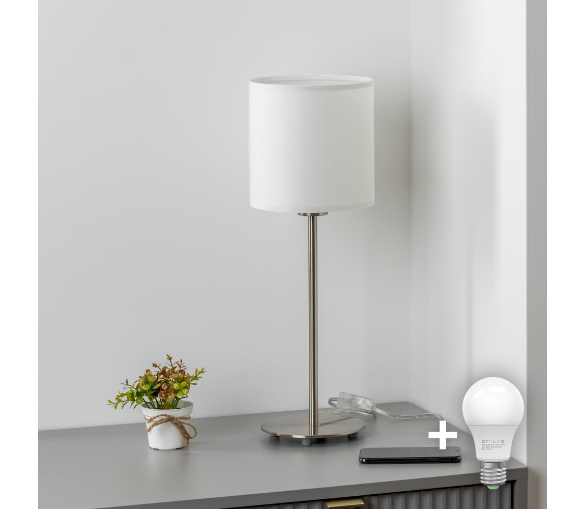 Brilagi - LED stolová lampa NUBILA 1xE27/60W/230V biela EG32512+BG1586