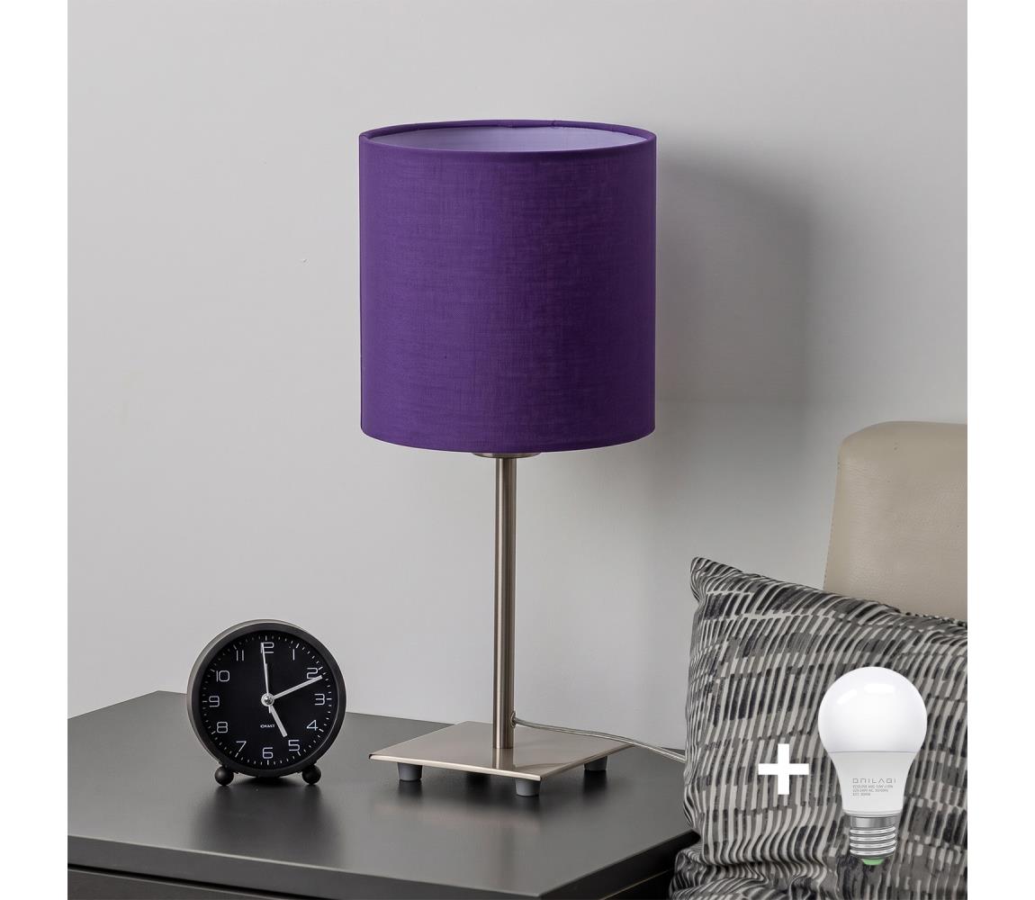 Brilagi - LED Stolová lampa NUBILA 1xE27/60W/230V fialová EG32509+BG1580