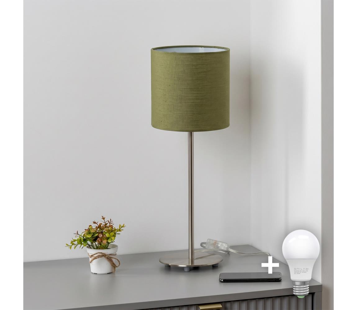 Brilagi - LED stolová lampa NUBILA 1xE27/60W/230V zelená EG32512+BG1576
