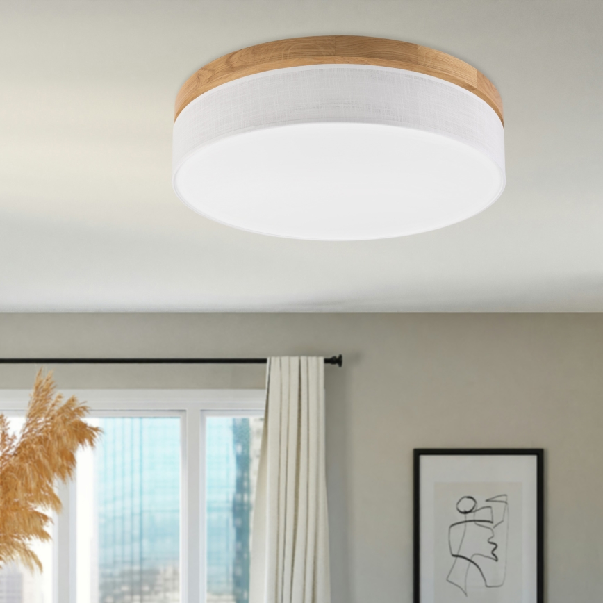 Brilagi - LED Stropná lampa BELLADONNA LED/36W/230V pr. 50 cm biela/dub