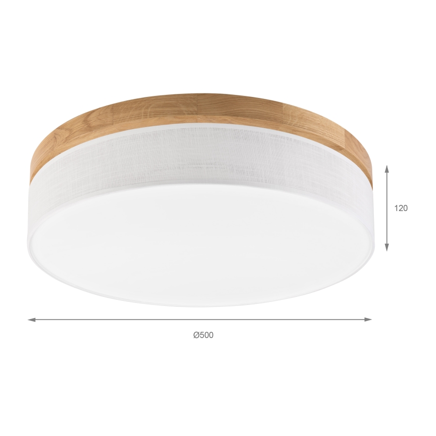 Brilagi - LED Stropná lampa BELLADONNA LED/36W/230V pr. 50 cm biela/dub