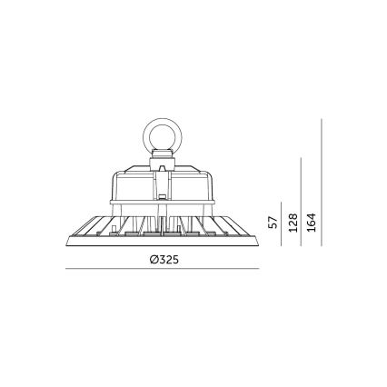 Brilagi - LED Stropné priemyselné svietidlo TITAN PRO HIGHBAY LED/200W/230V 4000K IP65