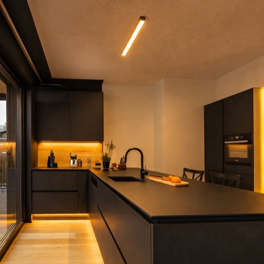 Brilagi - LED stropné prisadené svietidlo FULLDAY LED/10/15/20W/230V 2700/4000/6000K 60 cm čierne
