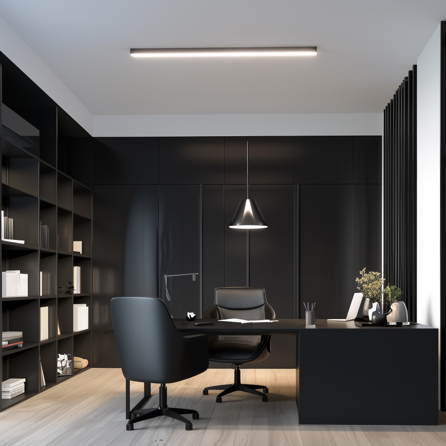 Brilagi - LED prisadené stropné svietidlo FULLDAY LED/30/40/50W/230V 2700/4000/6000K 150 cm čierne