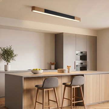 BRILAGI - LED stropné prisadené svietidlo GARDALINE LED/100W/230V 120 cm dub/čierna