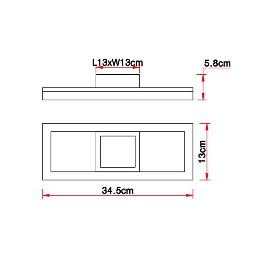 Brilagi - LED Stropné svietidlo AXIS LED/12W/230V