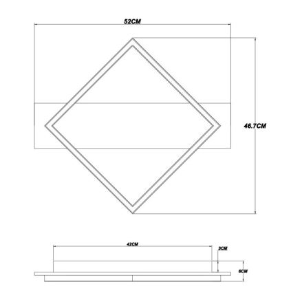 Brilagi - LED Stropné svietidlo AXIS LED/18W/230V