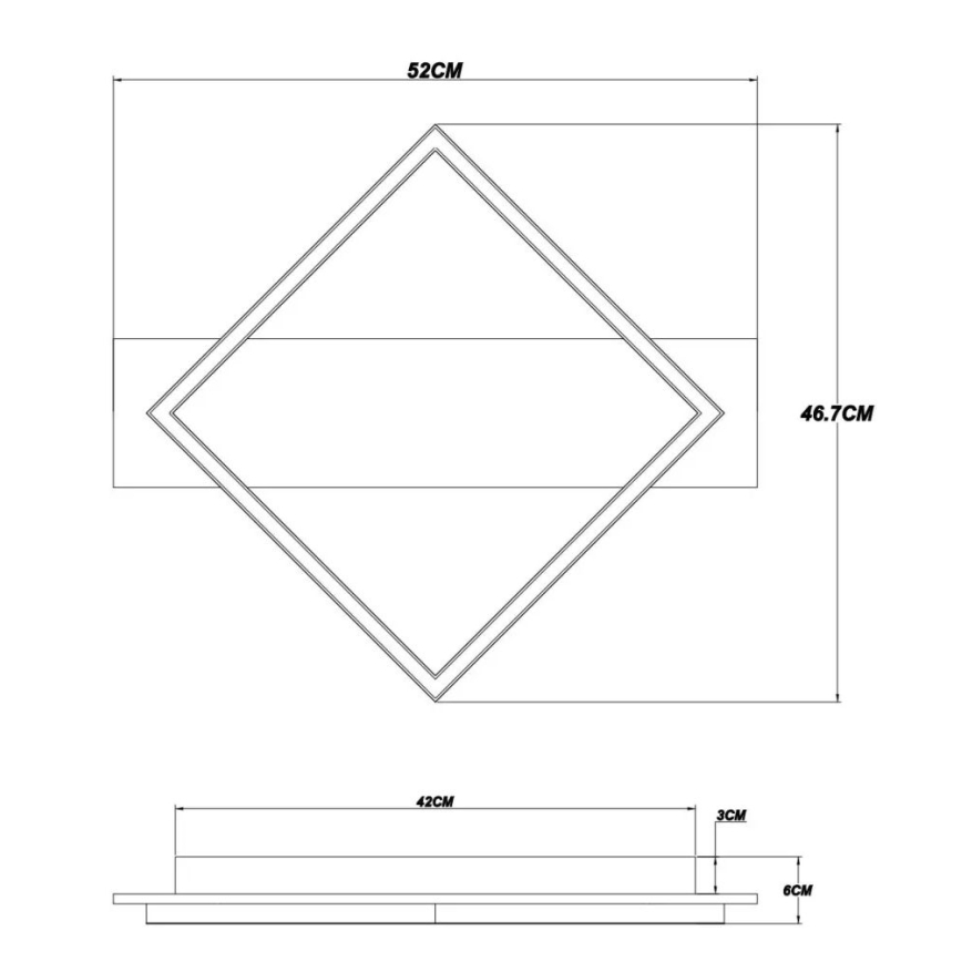 Brilagi - LED Stropné svietidlo AXIS LED/18W/230V