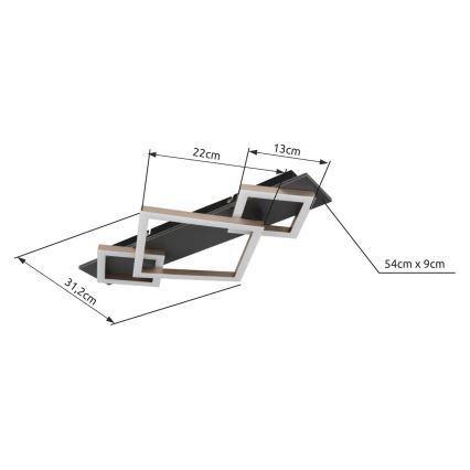 Brilagi - LED stropné svietidlo AXIS LED/24W/230V