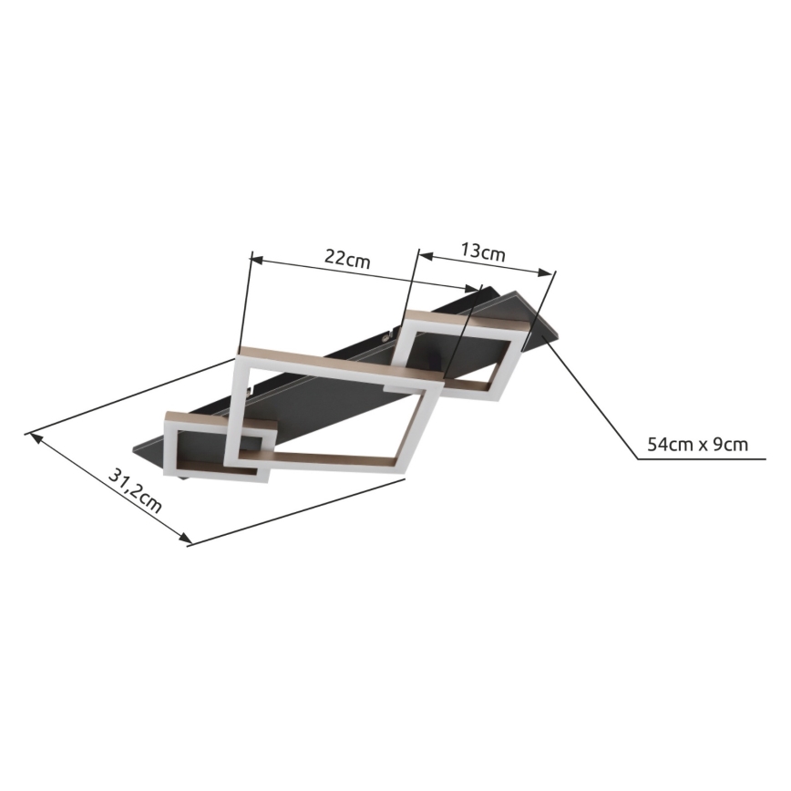 Brilagi - LED stropné svietidlo AXIS LED/24W/230V