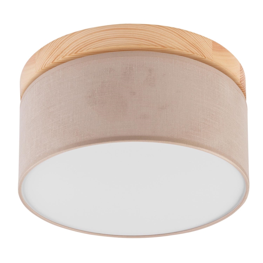 Brilagi - LED Stropné svietidlo BELLADONNA 1xE27/15W/230V pr. 30 cm béžová/borovica