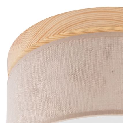 Brilagi - LED Stropné svietidlo BELLADONNA 1xE27/15W/230V pr. 30 cm béžová/borovica
