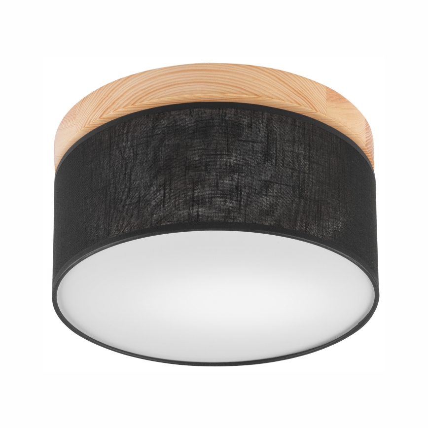 Brilagi - LED Stropné svietidlo BELLADONNA 1xE27/15W/230V pr. 30 cm čierna/borovica